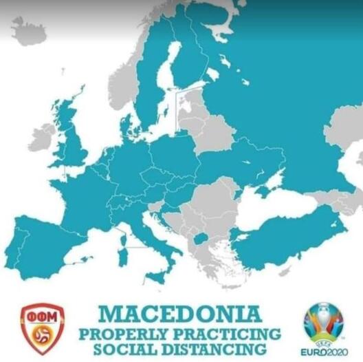 Македонија - правилно практикување социјално дистанцирање