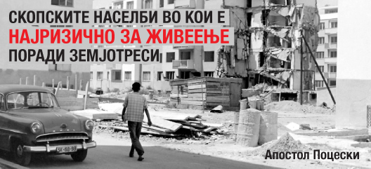 Скопските населби во кои е најризично за живеење поради земјотреси