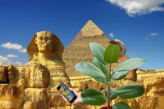 Селфи на Хорхе од работната посета на Египет