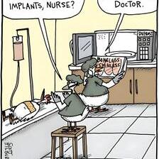 Спремни се имплантите, сестро? Уште се замрзнати, докторе.