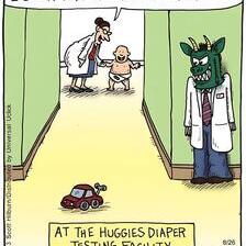 Тестирање пелени (дали детето ќе се посере од страв)